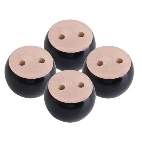 Legs Bun Feet for Furniture Set of 4 Wooden Furniture Feet