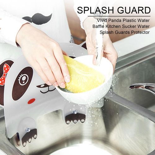 Vivid Panda Plastic Water Baffle Kitchen Sucker Water Splash