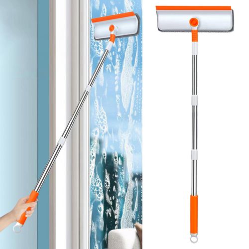 Floor Squeegee Long Handle Shower Scrubber For Removing