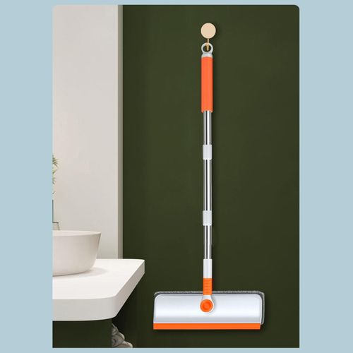 Floor Squeegee Long Handle Shower Scrubber For Removing