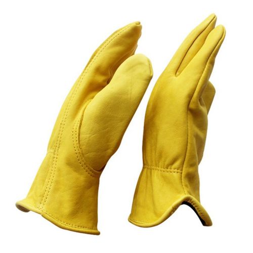2pcs Industrial Safety Gloves Leather Gloves Size