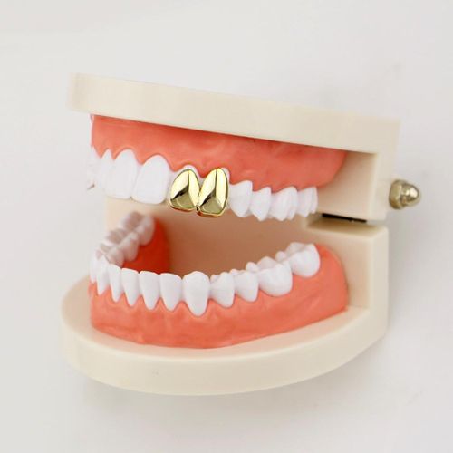 Smooth Bling Custom 2Pairs Grill Tooth   Hip Hop Chic Body