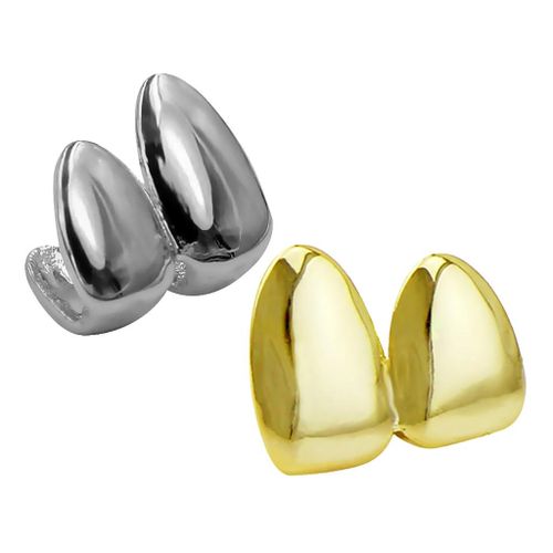 Smooth Bling Custom 2Pairs Grill Tooth   Hip Hop Chic Body
