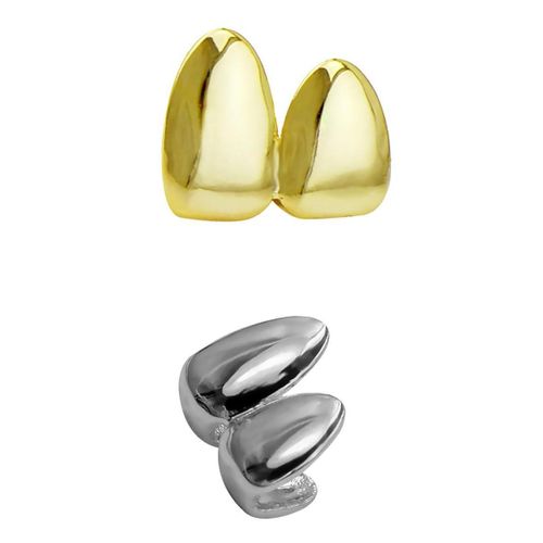 Smooth Bling Custom 2Pairs Grill Tooth   Hip Hop Chic Body