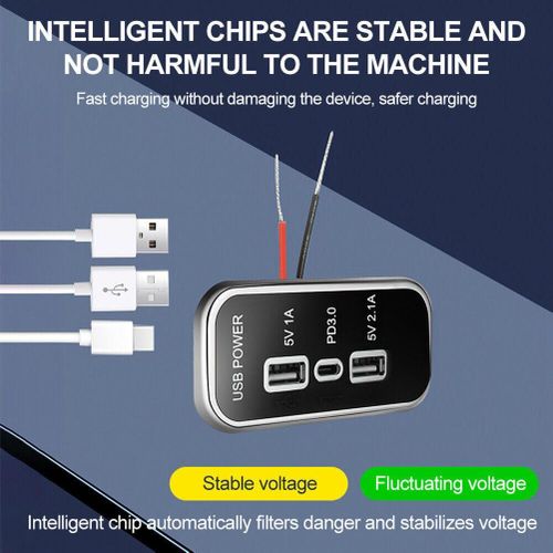 3A Outlets Dual Quick Charger For Car Intelligent Chip