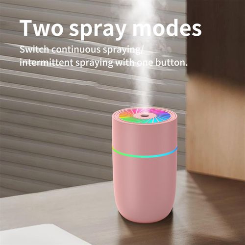 Desktop  With Colorful Night Light Atmosphere Pink