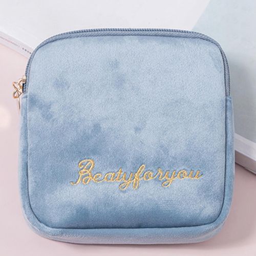 Reusable Sanitary Napkin Pads Storage Bag Flocking