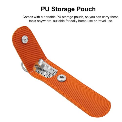 10Pcs Ear Pick Earwax Removal Kit Stainless Steel Earpick Ear Cleansing Tool Set Ear Wax Remover with Storage Pouch