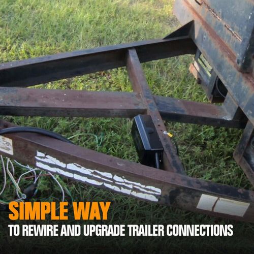 Rv 7-way Electric Trailer Junction Box Professional