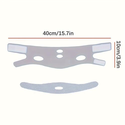 Breathable V-e Mask, Ultra-thin Comfortable Reusable Summer Sleep V-lift Bandage, Double Shrink Chin