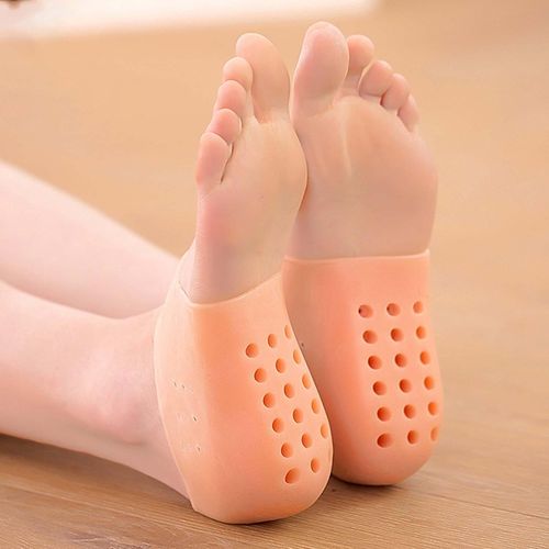 2x Height Increase Gel Sleeves Nonslip Arch Support Height