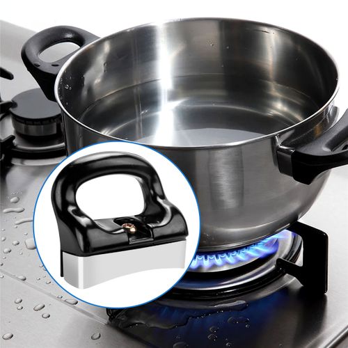 Home Black Silver Bakelite Handle for Fry Pan Saucepan Cook