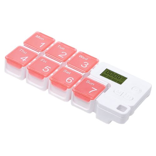 Weekly  Organizer Large Capacity Gift Tablet Pink
