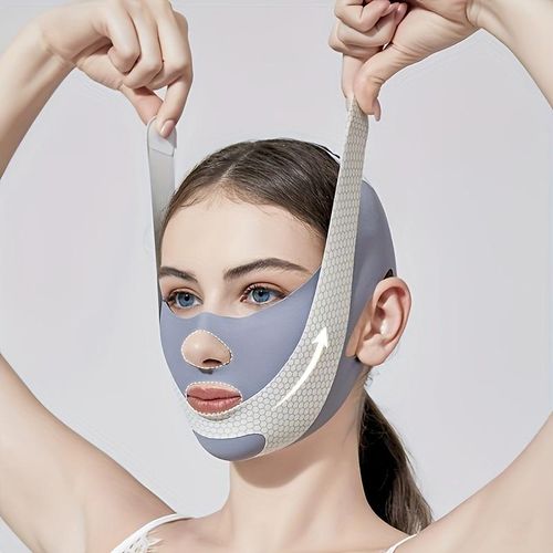 V-Shaped Facial Slimming Bandage for Toning and Double Chin Reduction, Relaxation Sleep Face Lift -