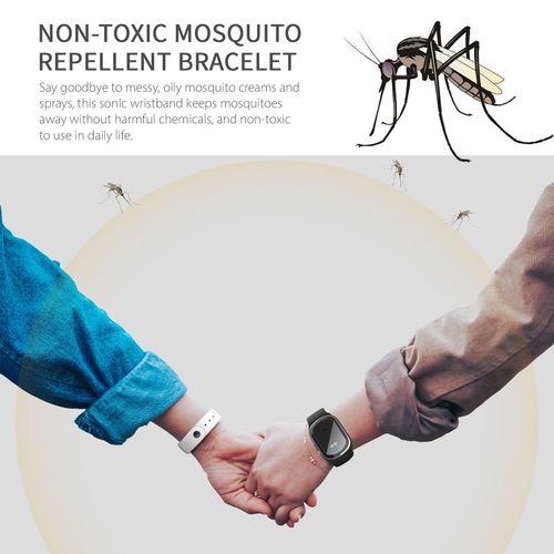 Ultrasonic Mosquito Repellent Bracelets Non-Toxic Deet Free Bug Insect Repellent Bands Electronic Pest Control Band for Kids & Adults NO5115