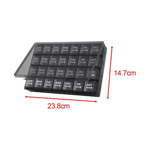2 Monthly  Organizer Travel Case 28 Day  Box For