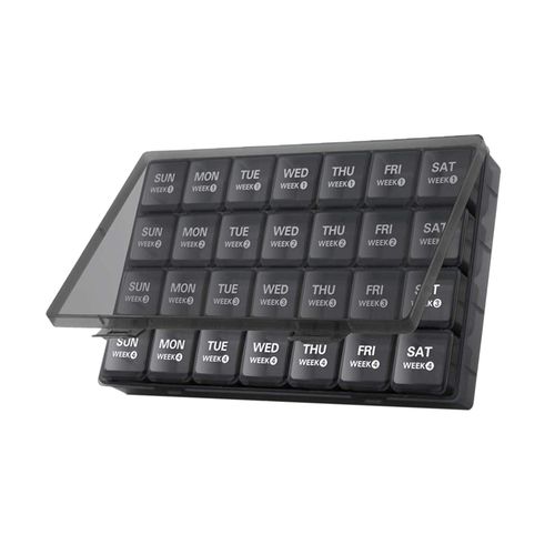 2 Monthly  Organizer Travel Case 28 Day  Box For
