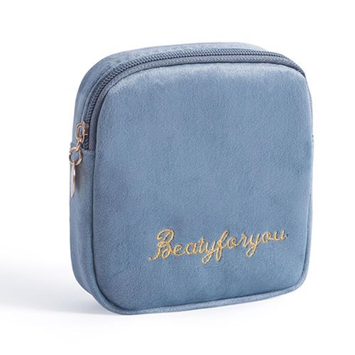 Reusable Sanitary Napkin Pads Storage Bag  Cup Blue