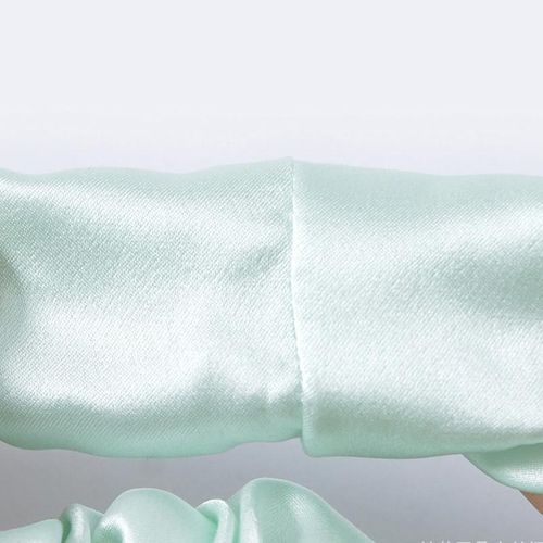 4Pcs Artificial Silk Headband Sleep Masks Pouches Set Night Blindfold Blackout Hair Ties Bands for Women and Girls