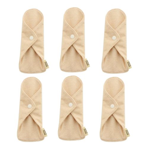 6 Pcs Reusable Sanitary Towels Pads Bamboo Cloth Washable