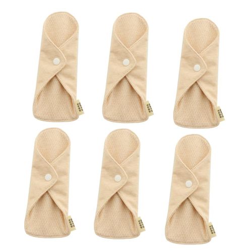 6 Pcs Reusable Sanitary Towels Pads Bamboo Cloth Washable