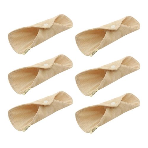 6 Pcs Reusable Sanitary Towels Pads Bamboo Cloth Washable