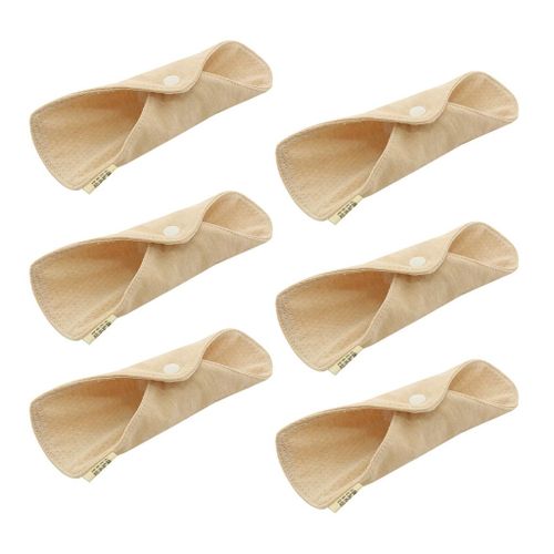 6 Pcs Reusable Sanitary Towels Pads Bamboo Cloth Washable