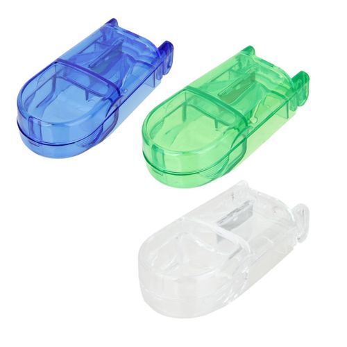 2pcs Clear  Cutter Splitter Half Storage Compartment