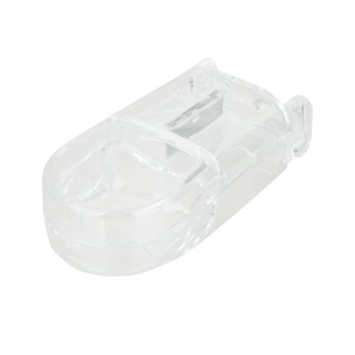 2pcs Clear  Cutter Splitter Half Storage Compartment