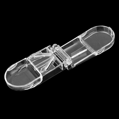 2pcs Clear  Cutter Splitter Half Storage Compartment
