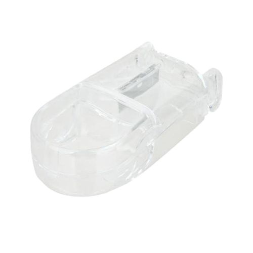 2pcs Clear  Cutter Splitter Half Storage Compartment