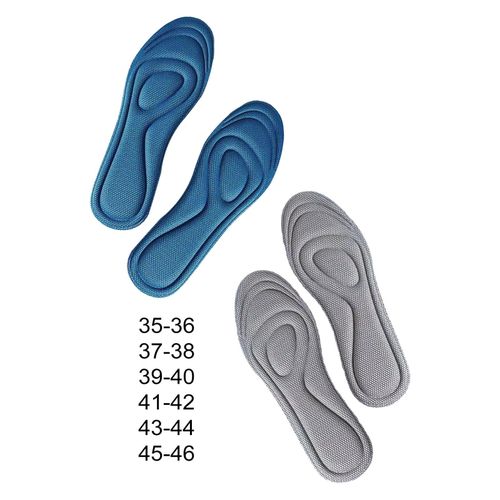 Shoe Inserts Cushioned Everyday Use Comfortable Gray 35 36