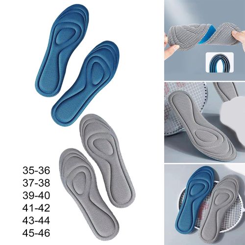 Shoe Inserts Cushioned Everyday Use Comfortable Gray 35 36