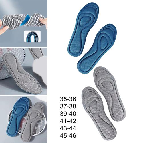 Shoe Inserts Cushioned Everyday Use Comfortable Gray 35 36