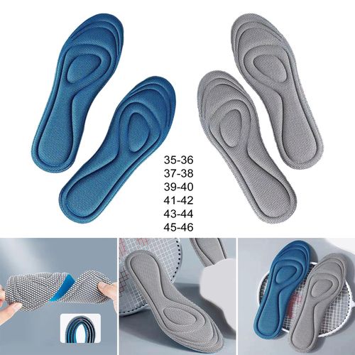 Shoe Inserts Cushioned Everyday Use Comfortable Gray 35 36