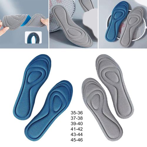 Shoe Inserts Cushioned Everyday Use Comfortable Gray 35 36