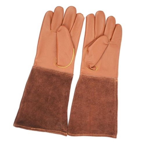 1 Pair Leather Gardening Gloves Thorn& Cut  Garden Work