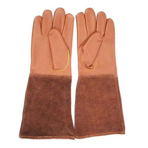 1 Pair Leather Gardening Gloves Thorn& Cut  Garden Work