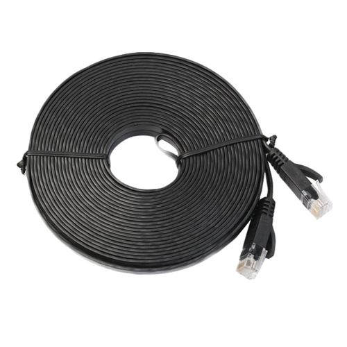 RJ45 Cat6 Network   Slim Flat Cable Ethernet LAN UTP Patch Lead For