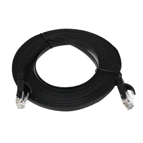 RJ45 Cat6 Network   Slim Flat Cable Ethernet LAN UTP Patch Lead For