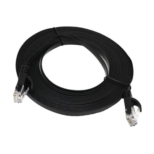 RJ45 Cat6 Network   Slim Flat Cable Ethernet LAN UTP Patch Lead For