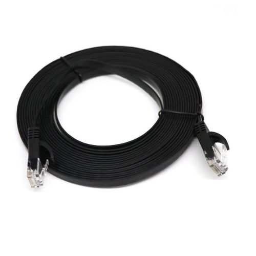 RJ45 Cat6 Network   Slim Flat Cable Ethernet LAN UTP Patch Lead For