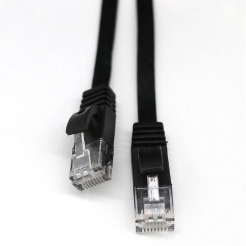 RJ45 Cat6 Network   Slim Flat Cable Ethernet LAN UTP Patch Lead For