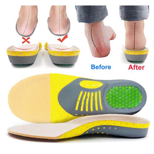 1 Pair Orthopedic Flat Foot Sole Pad Orthotic Gel Insoles Breathable