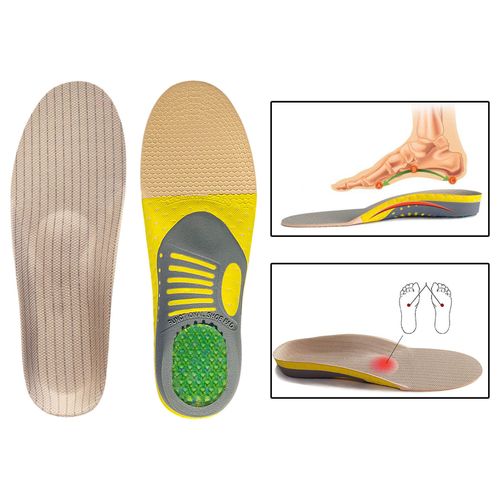 1 Pair Orthopedic Flat Foot Sole Pad Orthotic Gel Insoles Breathable