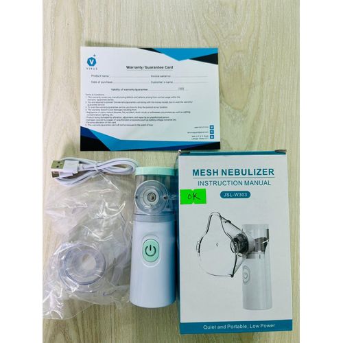 Mesh  Portable Nebulizer Machine For Adults And Kids With Mouthpiece For Travel And Home Usage
