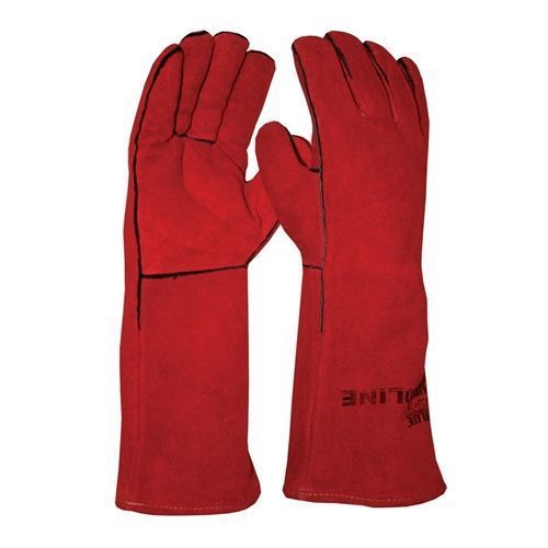 American Safety Leather Gloves - Red