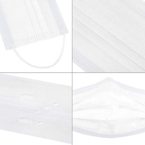 50 Pcs Of Disposable Face Masks - White