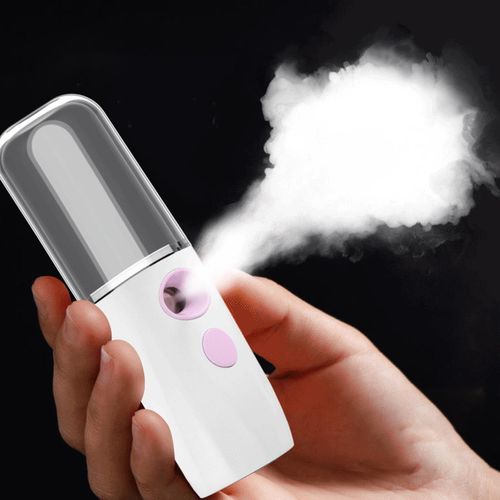 Nano Facial Mist Sprayer USB Rechargeable Mini Facial Steamer White