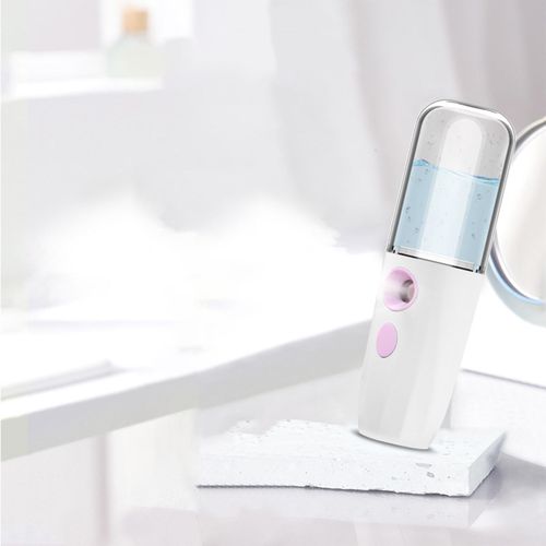Nano Facial Mist Sprayer USB Rechargeable Mini Facial Steamer White